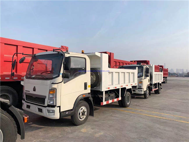 กรณี บริษัท ล่าสุดเกี่ยวกับ DRC- 2 คัน HOWO 5 Ton Light Duty Dump Trucks